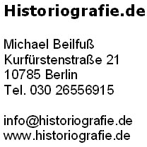 Historiografie Impressum